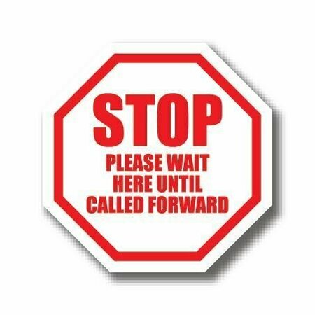 ERGOMAT 12in OCTAGON SIGNS Stop Please Wait Here Until Called Forward DSV-SIGN 144 #0679 -UEN